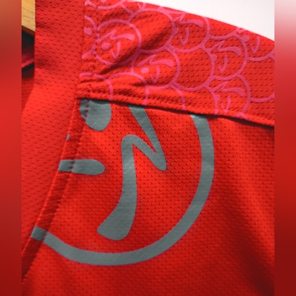 Zumba Fitness Red and Orange Rash Guard with Quick-Dry Fabric - Picture 8 of 8